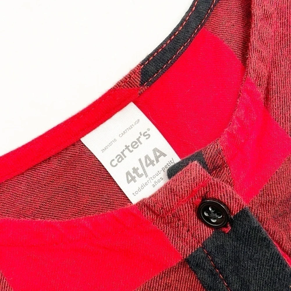 Carter’s toddler girls plaid long sleeve top